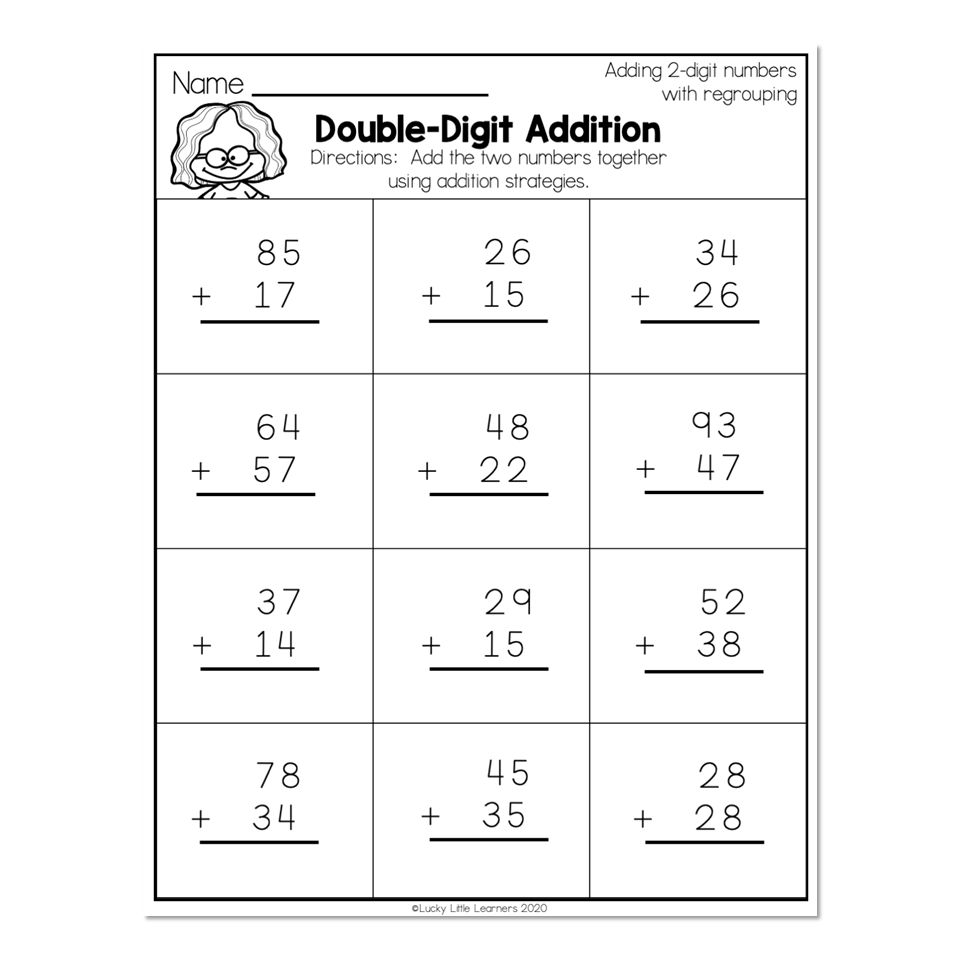 Student working on a colorful math worksheet at a desk