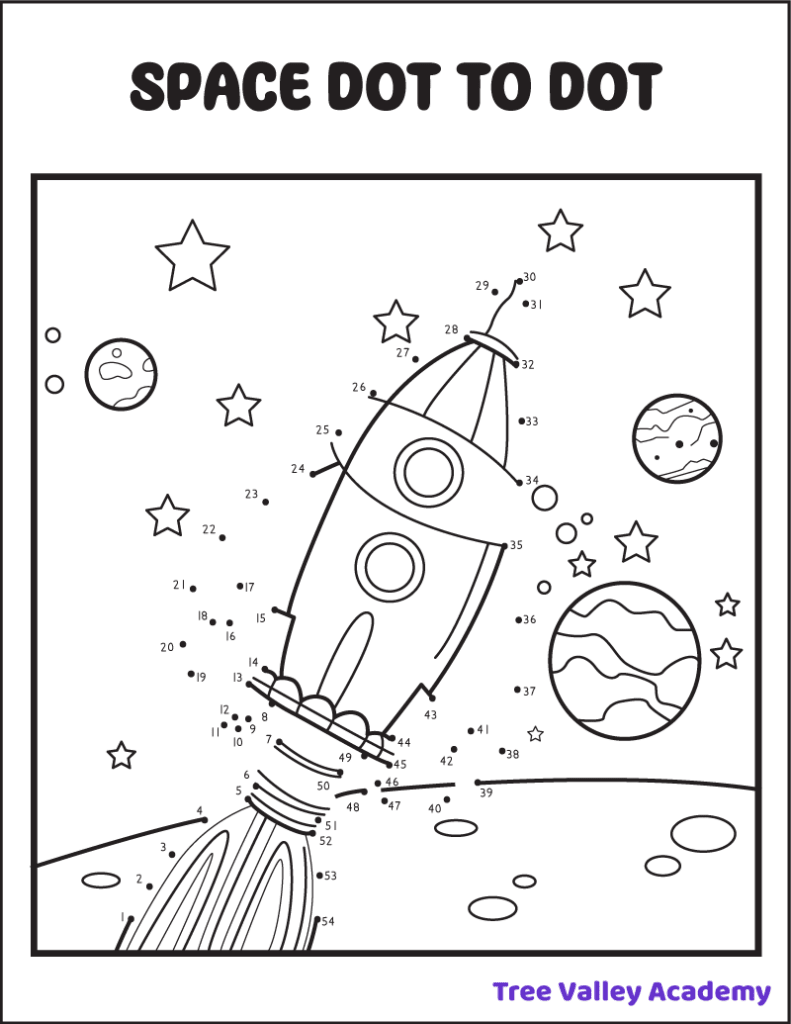 A finished drawing of a star created by connecting numbered dots