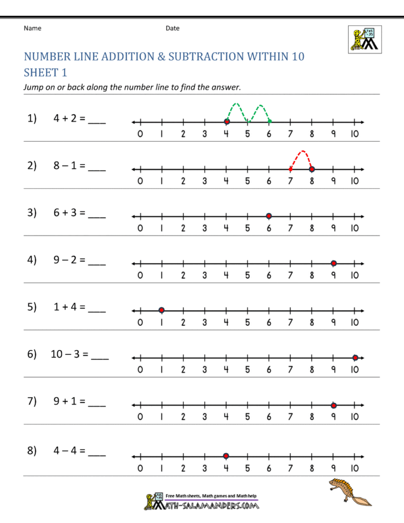 A student working at a tidy desk with a completed math worksheet and colorful pencils
