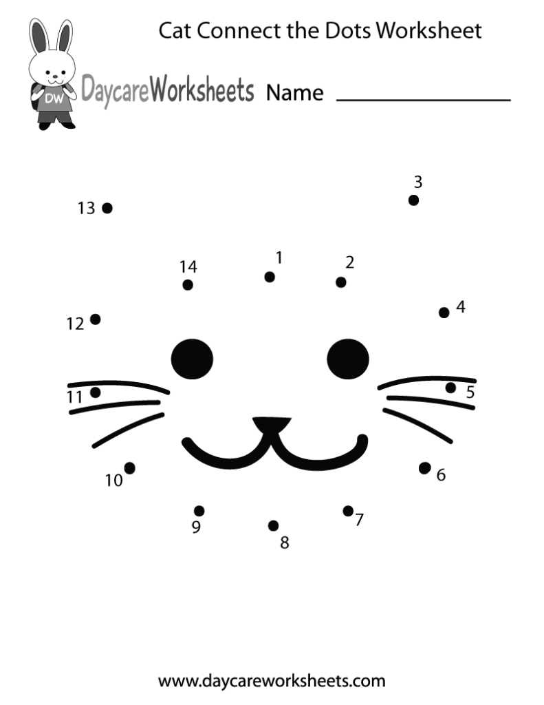 A preschooler carefully tracing lines between numbered dots on a paper