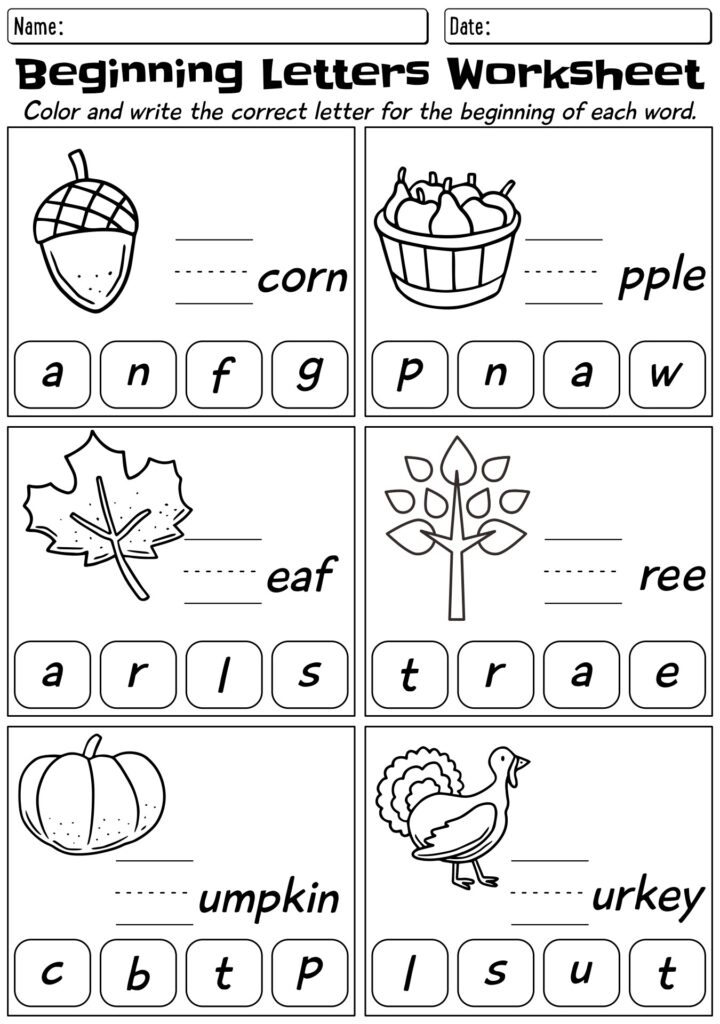 Parent and child working together on a phonics and science activity page