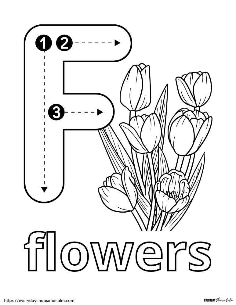 Preschooler searching for the letter F in a storybook