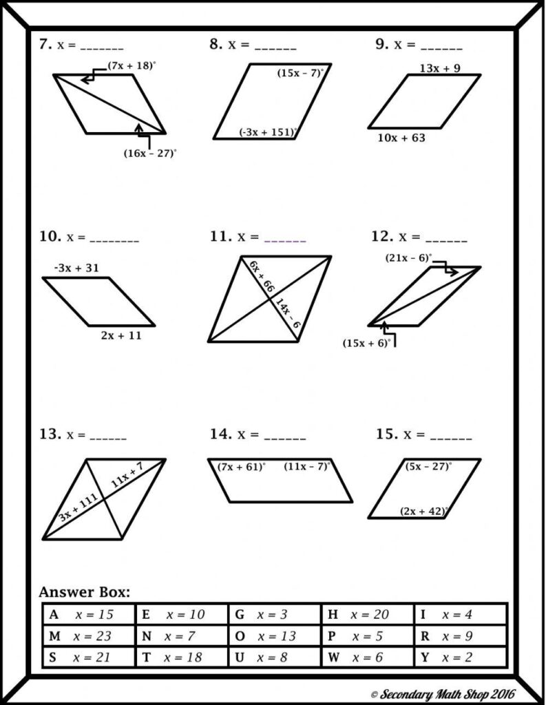 Various geometric shapes drawn on a white paper