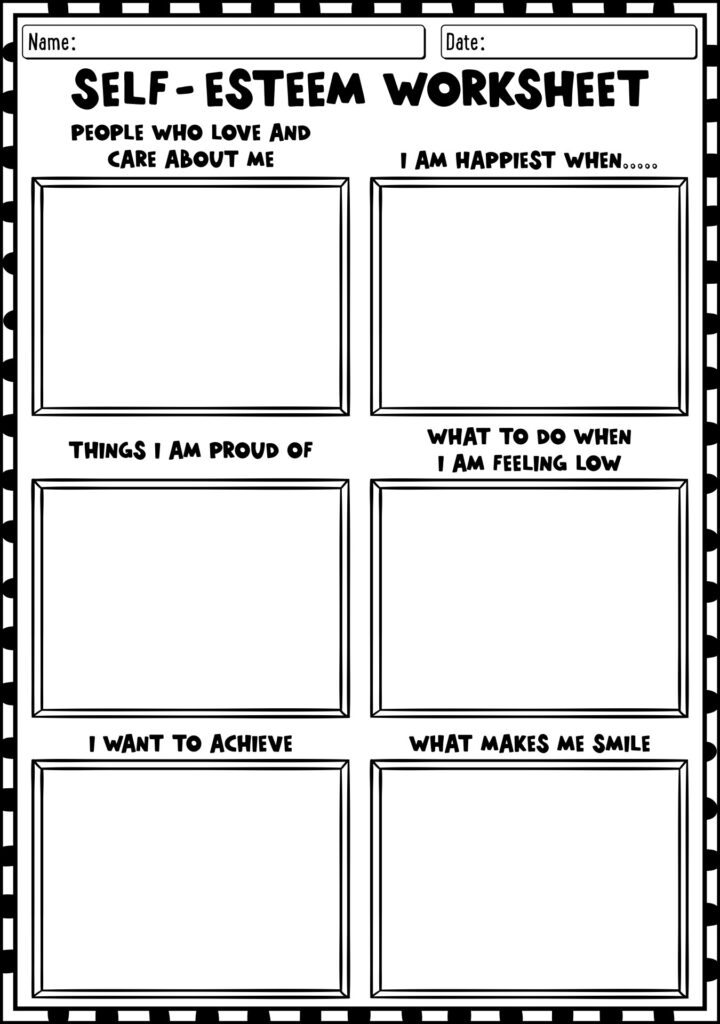 Parent and child working together on a creative worksheet at home